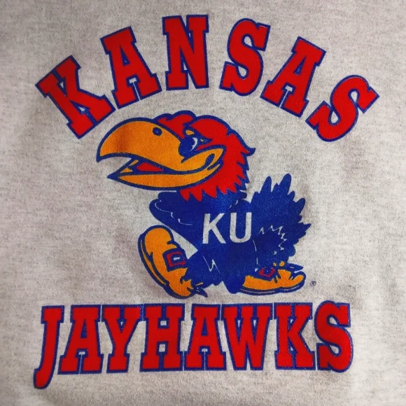 Kansas jayhawks sweatshirt. - Picture 3 of 8